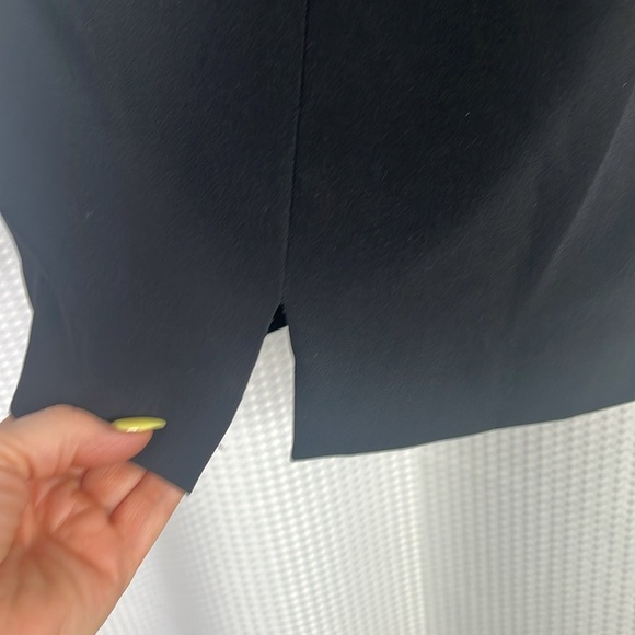 Jenny Packham Cocktail Dress Jeweled Neckline Short Sleeves Black Size 12 - Picture 7 of 9